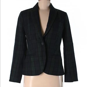 Lucky Brand Plaid Wool Blazer